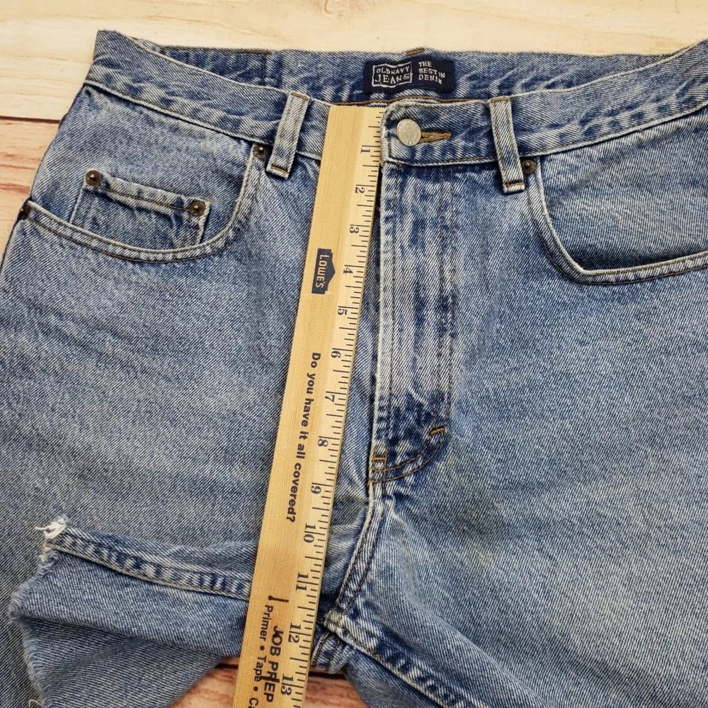 VINTAGE‎ Old Navy Shorts Mens 32 Denim Above Knee Jeans Light Wash Cut Off Y2K